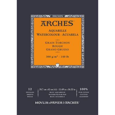 Arches Sulu Boya Blok Defter Rough 300g 12 Yaprak 29,7x42,0