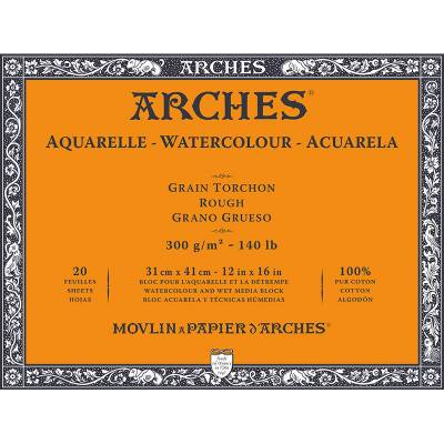 Arches Sulu Boya Blok Defter Rough 300g 20 Yaprak 31x41