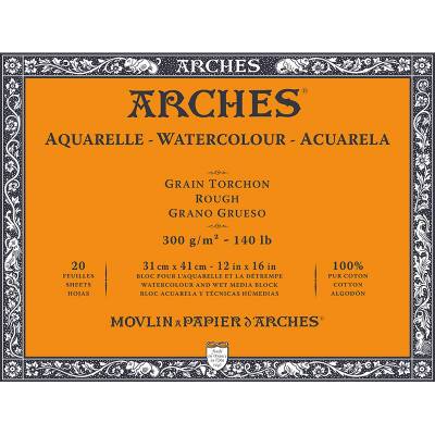 Arches Sulu Boya Blok Defter Rough 300g 20 Yaprak 31x41