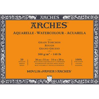 Arches Sulu Boya Blok Defter Rough 300g 20 Yaprak 36x51