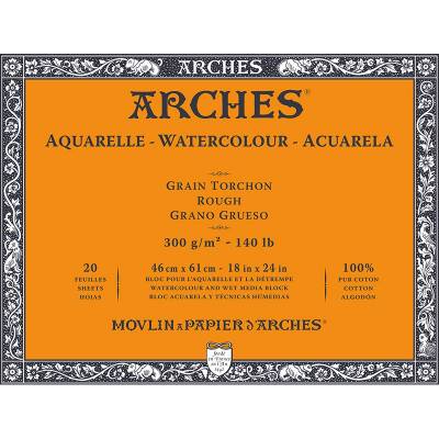 Arches Sulu Boya Blok Defter Rough 300g 20 Yaprak 46x61