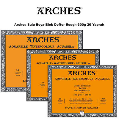 Arches Sulu Boya Blok Defter Rough 300g 20 Yaprak