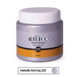 Artdeco - Artdeco Rölyef Pasta 220ml Metalik Gümüş 222