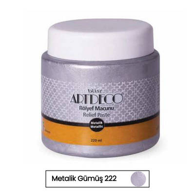 Artdeco Rölyef Pasta 220ml Metalik Gümüş 222