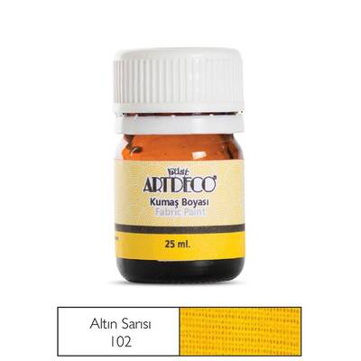 Artdeco Kumaş Boyası 25ml Altın Sarısı No:102