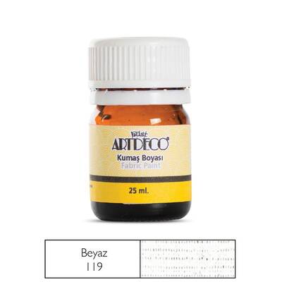 Artdeco Kumaş Boyası 25ml Beyaz No:119