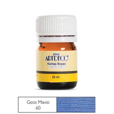 Artdeco Kumaş Boyası 25ml Gece Mavisi No:60