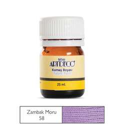 Artdeco - Artdeco 25ml Kumaş Boyası Zambak Moru No:58