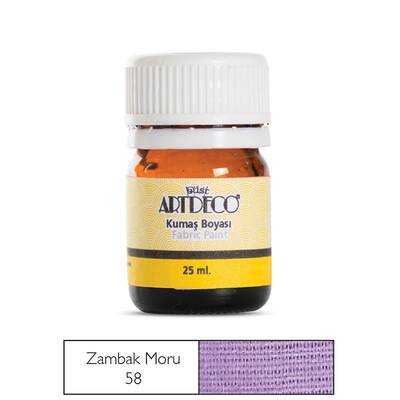 Artdeco 25ml Kumaş Boyası Zambak Moru No:58