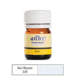 Artdeco - Artdeco Metalik Kumaş Boyası 25ml İnci Beyazı No:220