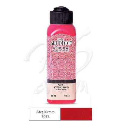 Artdeco Akrilik Boya 140ml 3015 Ateş Kırmızı