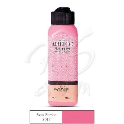 Artdeco Akrilik Boya 140ml 3017 Sıcak Pembe