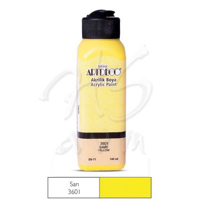 Artdeco Akrilik Boya 140ml 3601 Sarı