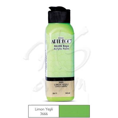 Artdeco Akrilik Boya 140ml 3666 Limon Yeşili