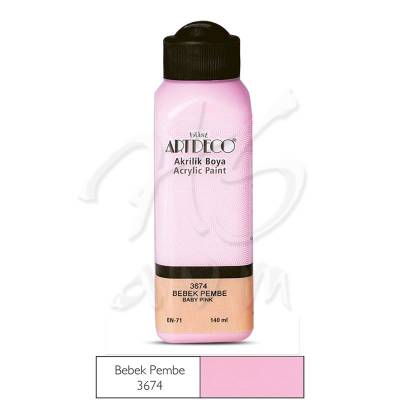 Artdeco Akrilik Boya 140ml 3674 Bebek Pembe