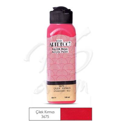 Artdeco Akrilik Boya 140ml 3675 Çilek Kırmızı