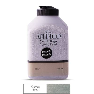 Artdeco Akrilik Boya Metalik 500ml 3722 Gümüş