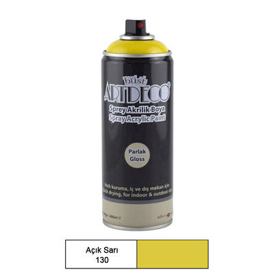 Artdeco Akrilik Sprey Boya 400ml 130 Açık Sarı