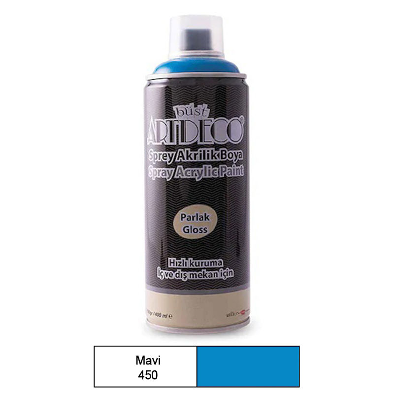 Artdeco Akrilik Sprey Boya 400ml 450 Mavi