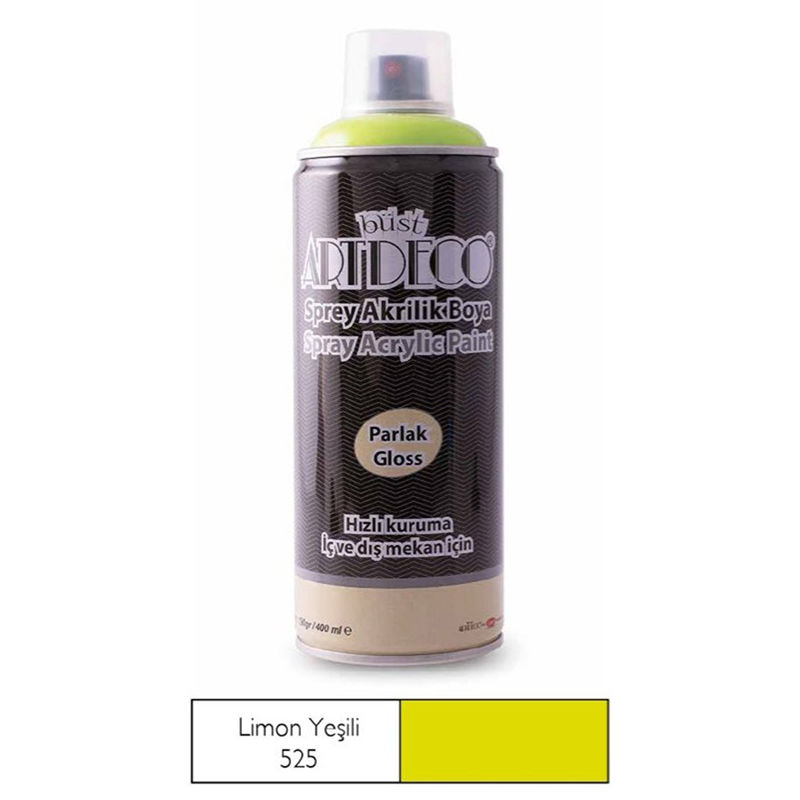 Artdeco Akrilik Sprey Boya 400ml 525 Limon Yeşili