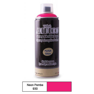 Artdeco Akrilik Sprey Boya 400ml 930 Neon Pembe