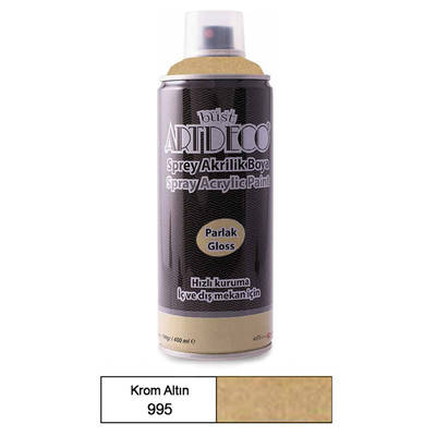 Artdeco Akrilik Sprey Boya 400ml 995 Krom Altın