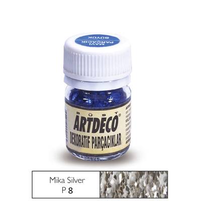 Artdeco Dekoratif Parçacıklar Ayna Kırıkları Mika Silver