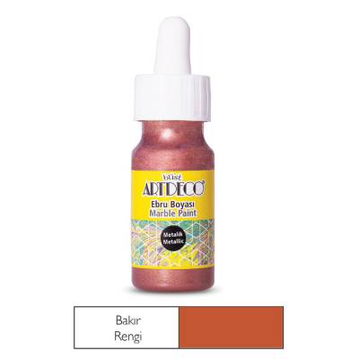 Artdeco Ebru Boyası 30ml Metalik Bakır No:28