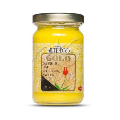 Artdeco Gold Geleneksel Ebru Boyası 105ml 150 Sarı