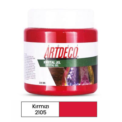 Artdeco Kristal Jel-Şeffaf 220ml 2105 Kırmızı
