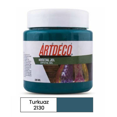 Artdeco Kristal Jel-Şeffaf 220ml 2130 Turkuaz