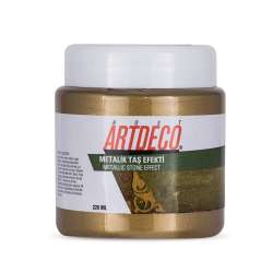 Artdeco - Artdeco Metalik Taş Efekti 2023 Antik Altın 220ml