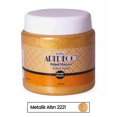 Artdeco Rölyef Pasta 220ml Metalik Altın 2221