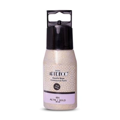 Artdeco Simli Boyutlu Boncuk Boya 60ml 691 Altın