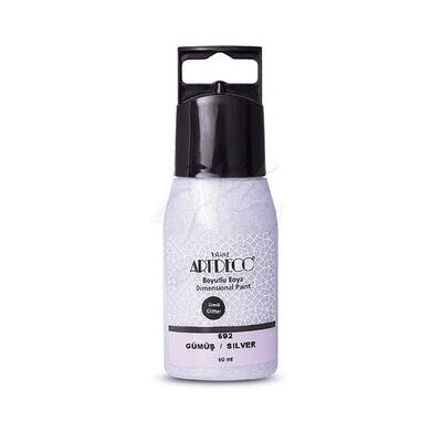 Artdeco Simli Boyutlu Boncuk Boya 60ml 692 Gümüş