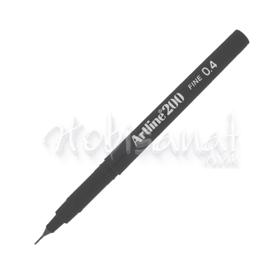 Artline Fineliner 200 0.4mm İnce Uçlu Yazı Ve Çizim Kalemi Black