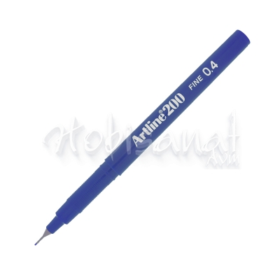 Artline Fineliner 200 0.4mm İnce Uçlu Yazı Ve Çizim Kalemi Blue