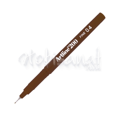 Artline Fineliner 200 0.4mm İnce Uçlu Çizim Kalemi Dark Brown