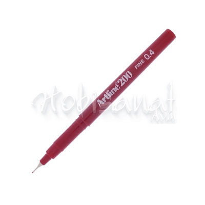 Artline Fineliner 200 0.4mm İnce Uçlu Çizim Kalemi Dark Red