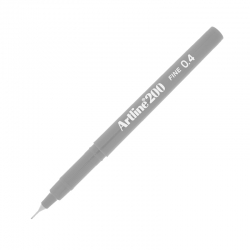 Artline - Artline Fineliner 200 0.4mm İnce Uçlu Yazı Ve Çizim Kalemi Grey