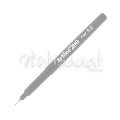 Artline Fineliner 200 0.4mm İnce Uçlu Yazı Ve Çizim Kalemi Grey
