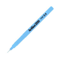 Artline - Artline Fineliner 200 0.4mm İnce Uçlu Çizim Kalemi Light Blue