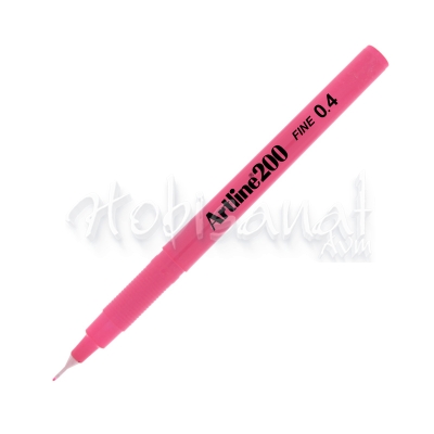 Artline Fineliner 200 0.4mm İnce Uçlu Yazı Ve Çizim Kalemi Pink