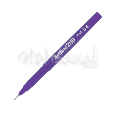 Artline Fineliner 200 0.4mm İnce Uçlu Yazı Ve Çizim Kalemi Purple