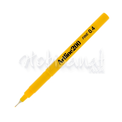 Artline Fineliner 200 0.4mm İnce Uçlu Yazı Ve Çizim Kalemi Yellow