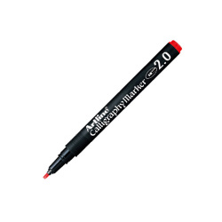 Artline - Artline Permanent Calligraphy Kalemi 2.0mm Kırmızı