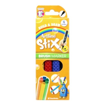 Artline Stix Brush Marker 4 Renk