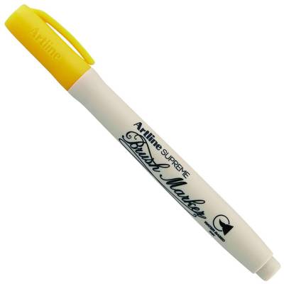 Artline Supreme Brush Marker Fırça Uçlu Kalem Yellow