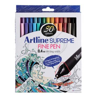 Artline Supreme Fine Pen 0.4mm 30lu Set