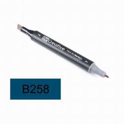 Be Creative - Be Creative Twin Art Marker Kalem Blue Black B258